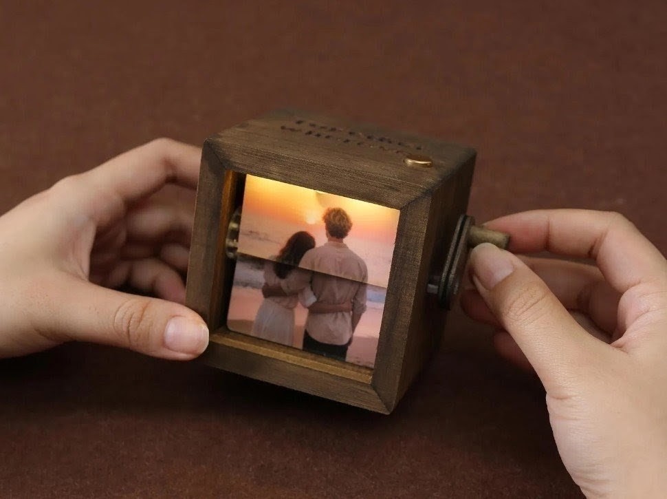 Caja personalizada de animación de fotos